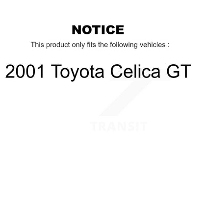 [Avant et Arrière] Disque et plaquette de frein pour 2001 Toyota Celica GT K8T-103251
