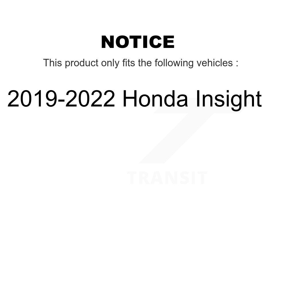 [Avant + Arrière] Kit de Disque et plaquette (céramique) de frein pour 2019-2022 Honda Insight K8T-103386
