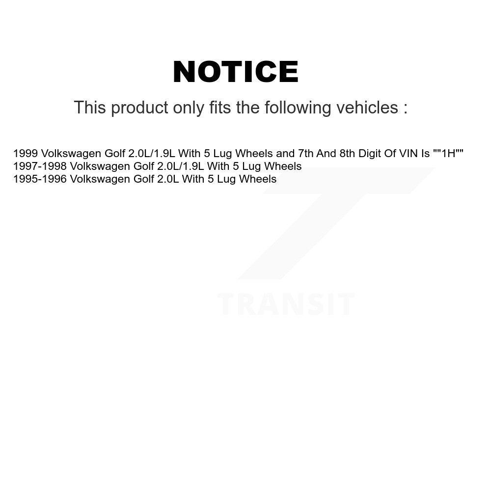 [Avant + Arrière] Kit de Disque et plaquette (céramique) de frein pour Volkswagen Golf K8T-103465