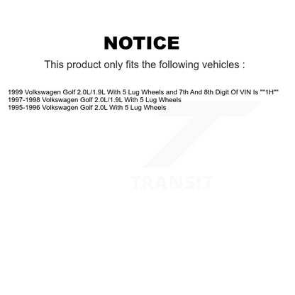[Avant + Arrière] Kit de Disque et plaquette (céramique) de frein pour Volkswagen Golf K8T-103465