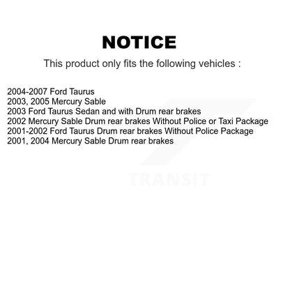 [Avant + Arrière] Kit de Disque et plaquette (céramique) de frein pour Ford Taurus Mercury Sable K8T-103540