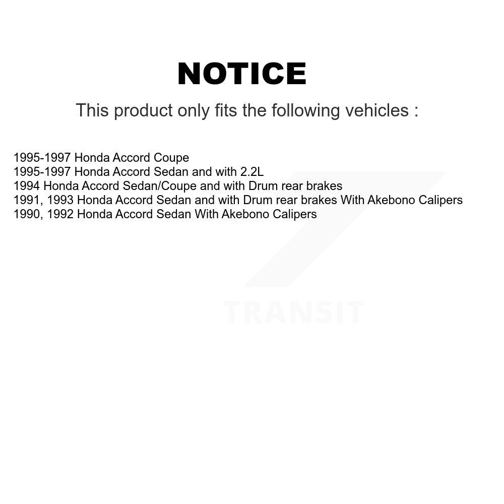 [Avant et Arrière] Disque et plaquette de frein pour Honda Accord K8T-103599