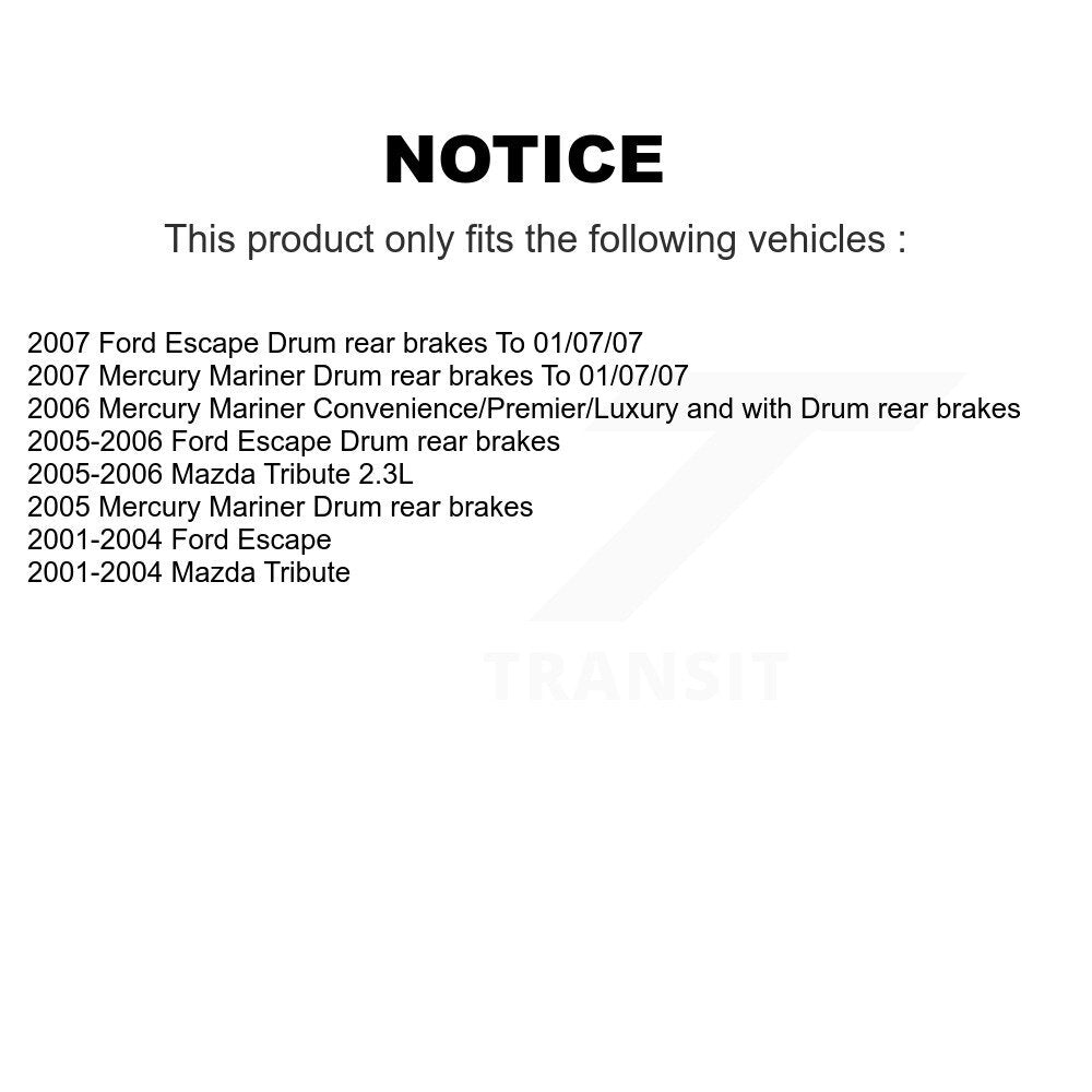 [Avant + Arrière] Kit de Disque et plaquette (céramique) de frein pour Ford Escape Mazda Tribute Mercury Mariner K8T-103632