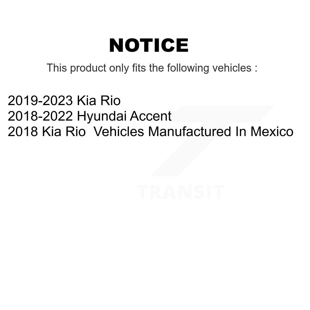 [Avant] Disque et plaquette de frein pour Kia Rio Hyundai Accent K8T-103810