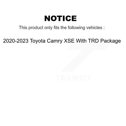 [Avant] Disque et plaquette de frein pour 2020-2023 Toyota Camry XSE With TRD Package K8T-103843