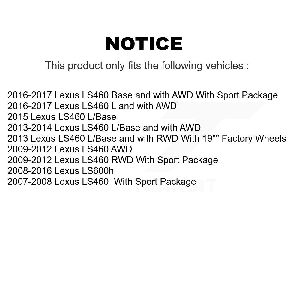 [Avant] Kit de Disque et plaquette (céramique) de frein pour Lexus LS460 LS600h K8T-103897