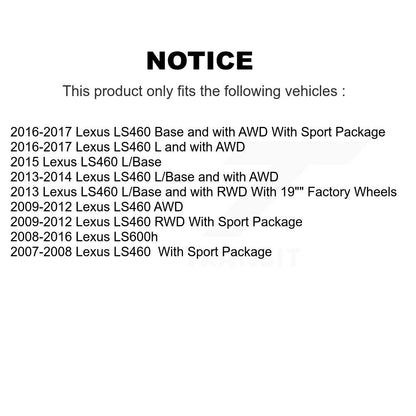 [Avant] Kit de Disque et plaquette (céramique) de frein pour Lexus LS460 LS600h K8T-103897