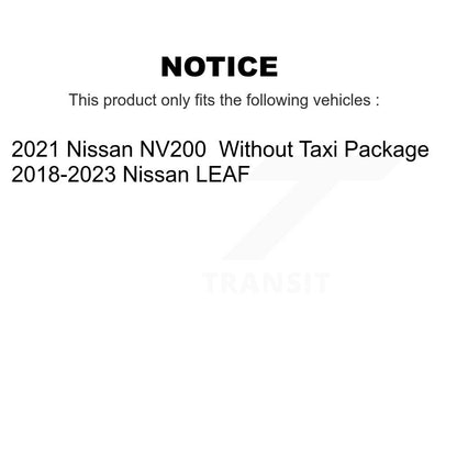 [Avant] Disque et plaquette de frein pour Nissan LEAF NV200 K8T-104046