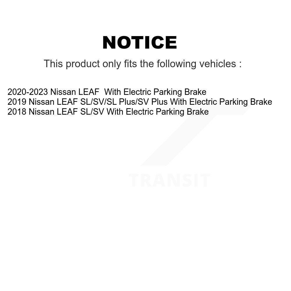 [Avant et Arrière] Disque et plaquette de frein pour Nissan LEAF With Electric Parking K8T-104064