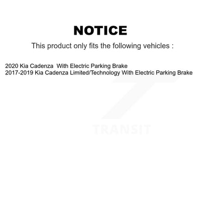 [Arrière] Disque et plaquette de frein pour Kia Cadenza With Electric Parking K8T-104065