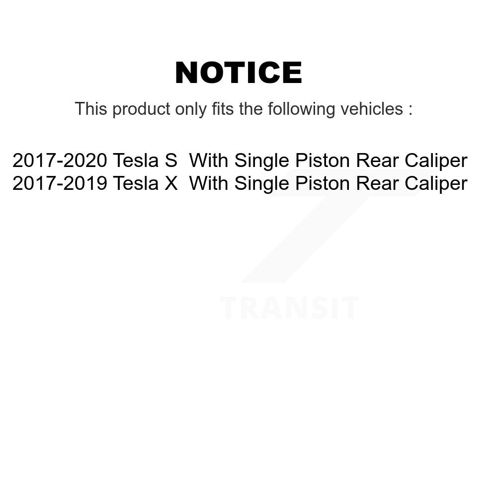 [Arrière] Disque et plaquette de frein pour Tesla X S With Single Piston Caliper K8T-104070