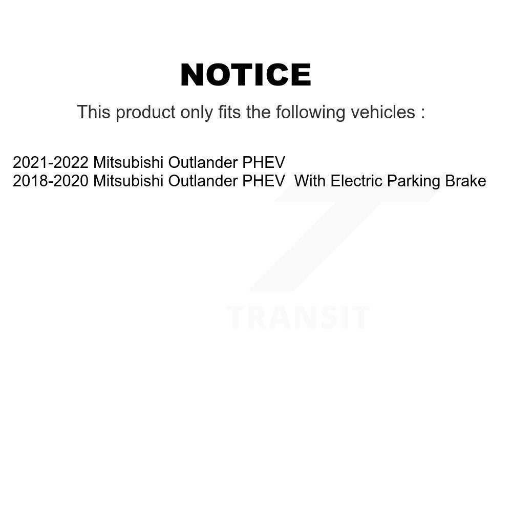 [Avant et Arrière] Disque et plaquette de frein pour Mitsubishi Outlander PHEV K8T-104135