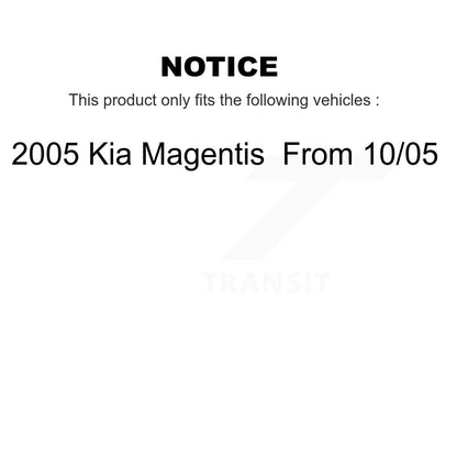 [Avant et Arrière] Disque et plaquette de frein pour 2005 Kia Magentis From 10 05 K8T-104162