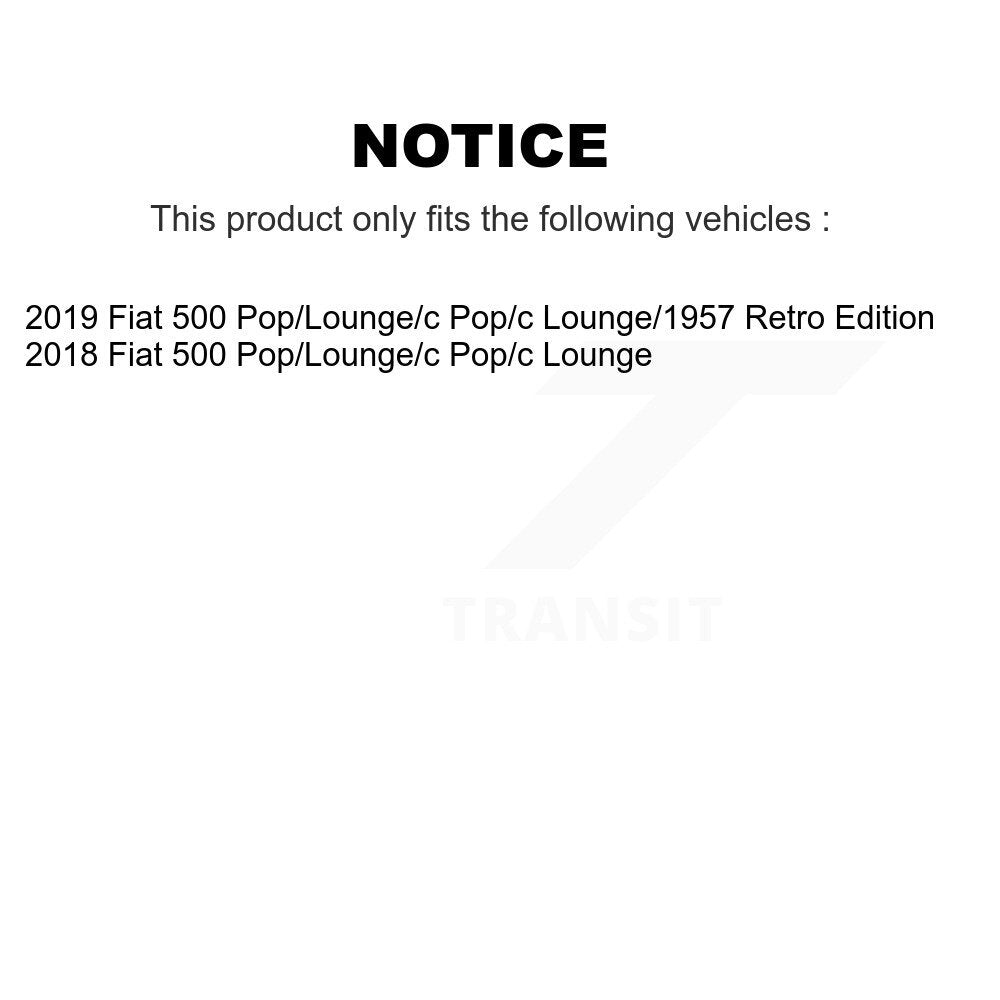[Avant et Arrière] Disque et plaquette de frein pour Fiat 500 K8T-104182