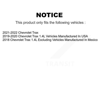 [Avant et Arrière] Disque et plaquette de frein pour Chevrolet Trax K8T-104199
