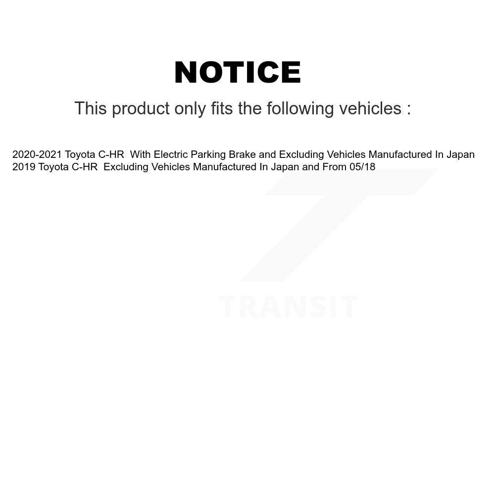 [Avant et Arrière] Disque et plaquette de frein pour Toyota C-HR K8T-104324