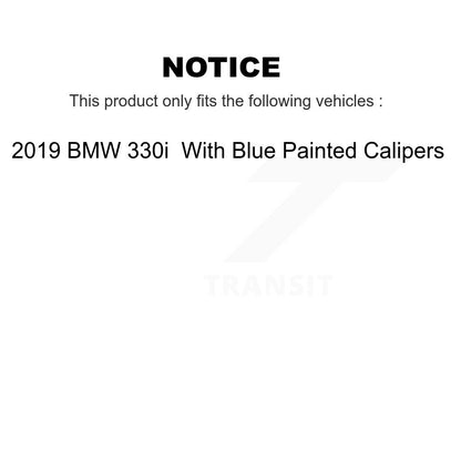 [Avant] Disque et plaquette de frein pour 2019 BMW 330i With Blue Painted Calipers K8T-104336