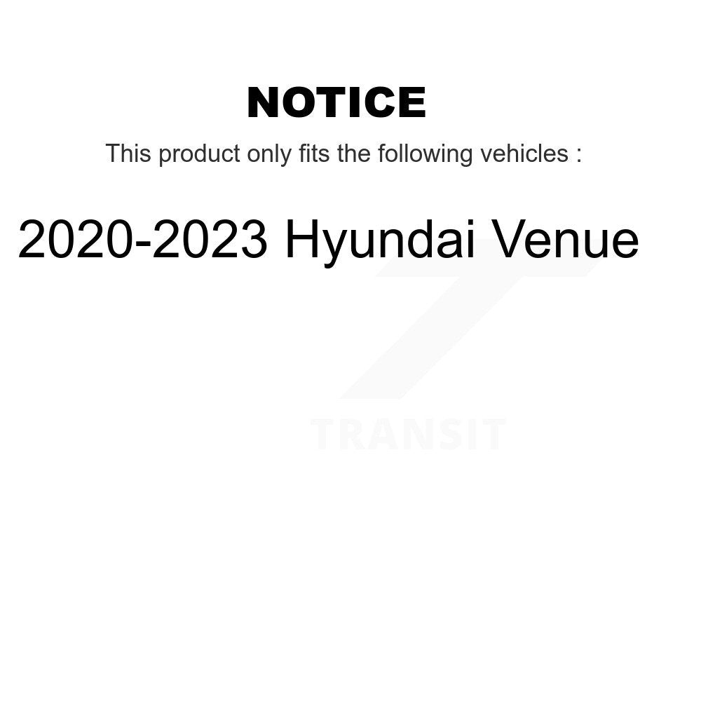 [Avant et Arrière] Disque et plaquette de frein pour 2020-2023 Hyundai Venue K8T-104356