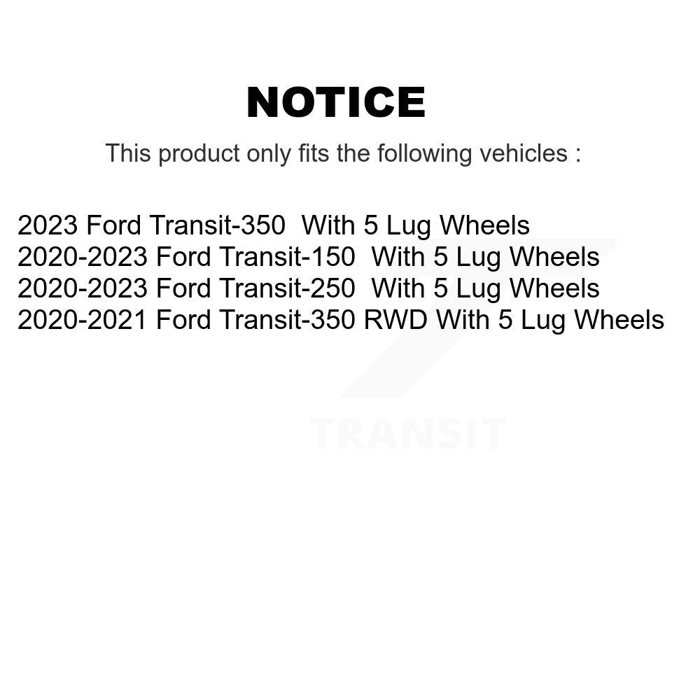 [Arrière] Disque et plaquette de frein pour Ford Transit-250 Transit-150 Transit-350 K8T-104390
