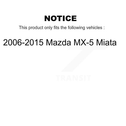 [Arrière] Disque et plaquette de frein pour 2006-2015 Mazda MX-5 Miata K8T-104395
