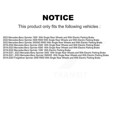 [Avant et Arrière] Disque et plaquette de frein pour Mercedes-Benz Sprinter 2500 3500 4500 3500XD K8T-104429