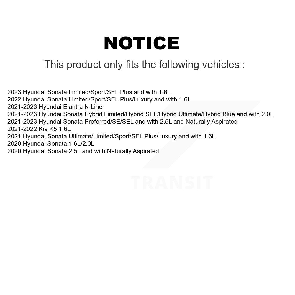 [Avant] Disque et plaquette de frein pour Hyundai Elantra Sonata Kia Niro EV K5 K8T-104489