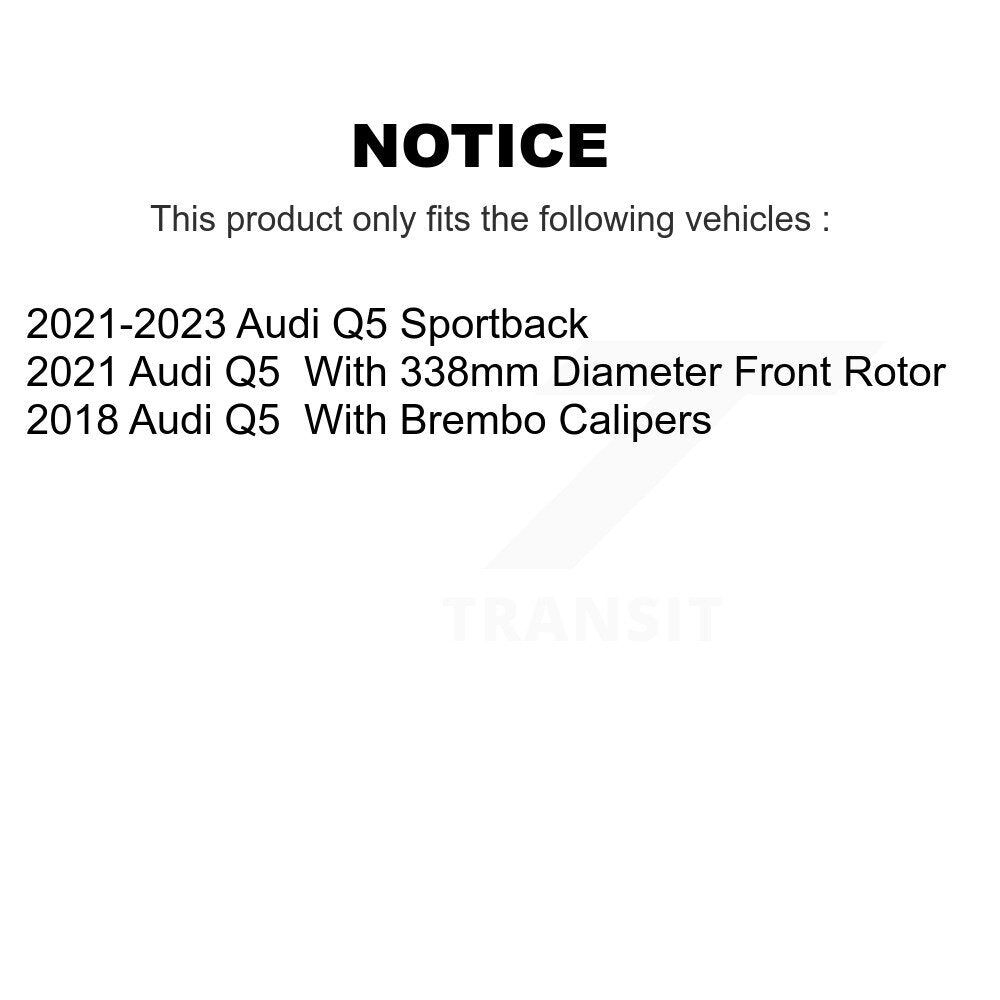 [Avant] Disque et plaquette de frein pour Audi Q5 Sportback K8T-104495