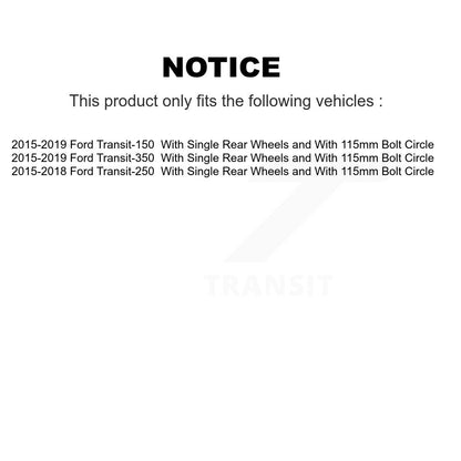 [Avant] Disque et plaquette de frein pour Ford Transit-250 Transit-150 Transit-350 K8T-104499