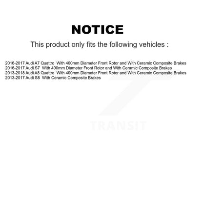 [Avant] Disque et plaquette de frein pour Audi A7 Quattro A8 S7 S8 S6 K8T-104503