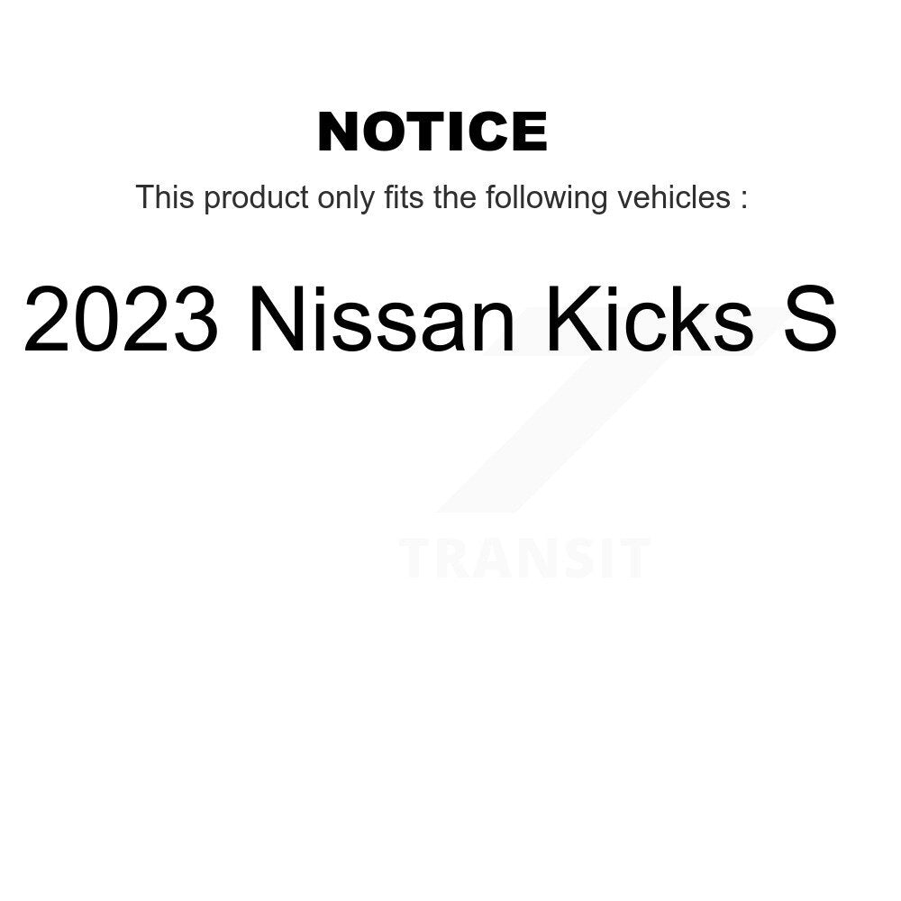 [Avant] Disque et plaquette de frein pour 2024 Nissan Sentra S SV SR K8T-104507