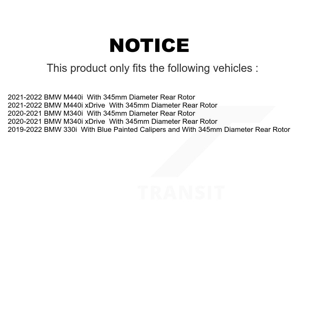 [Arrière] Disque et plaquette de frein pour BMW M340i xDrive M440i Toyota GR Supra 330i K8T-104520