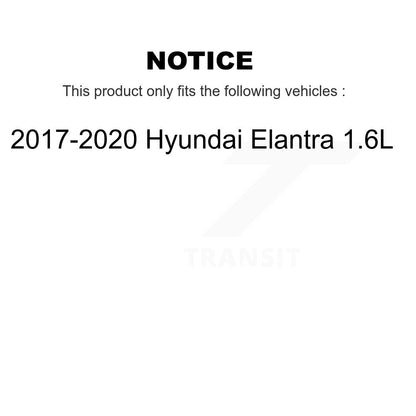 [Avant et Arrière] Disque et plaquette de frein pour 2017-2020 Hyundai Elantra 1.6L K8T-104538