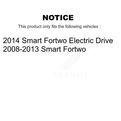 [Avant et Arrière] Disque et plaquette de frein pour Smart Fortwo K8T-104541