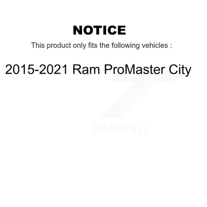 [Avant et Arrière] Disque et plaquette de frein pour 2015-2021 Ram ProMaster City K8T-104543