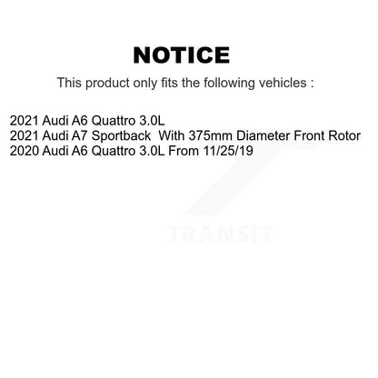 [Avant et Arrière] Disque et plaquette de frein pour Audi A6 Quattro A7 Sportback K8T-104590