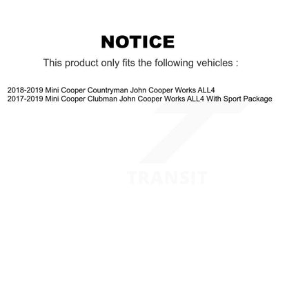 [Avant et Arrière] Disque et plaquette de frein pour Mini Cooper Countryman Clubman K8T-104604