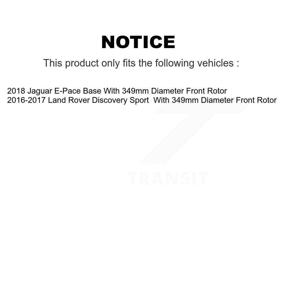 [Avant et Arrière] Disque et plaquette de frein pour Land Rover Discovery Sport Jaguar E-Pace K8T-104652