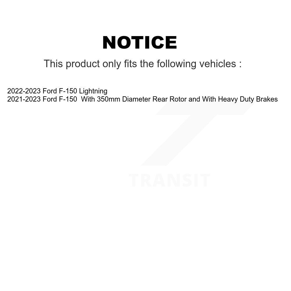 [Arrière] Disque et plaquette de frein pour Ford F-150 Lightning K8T-104768