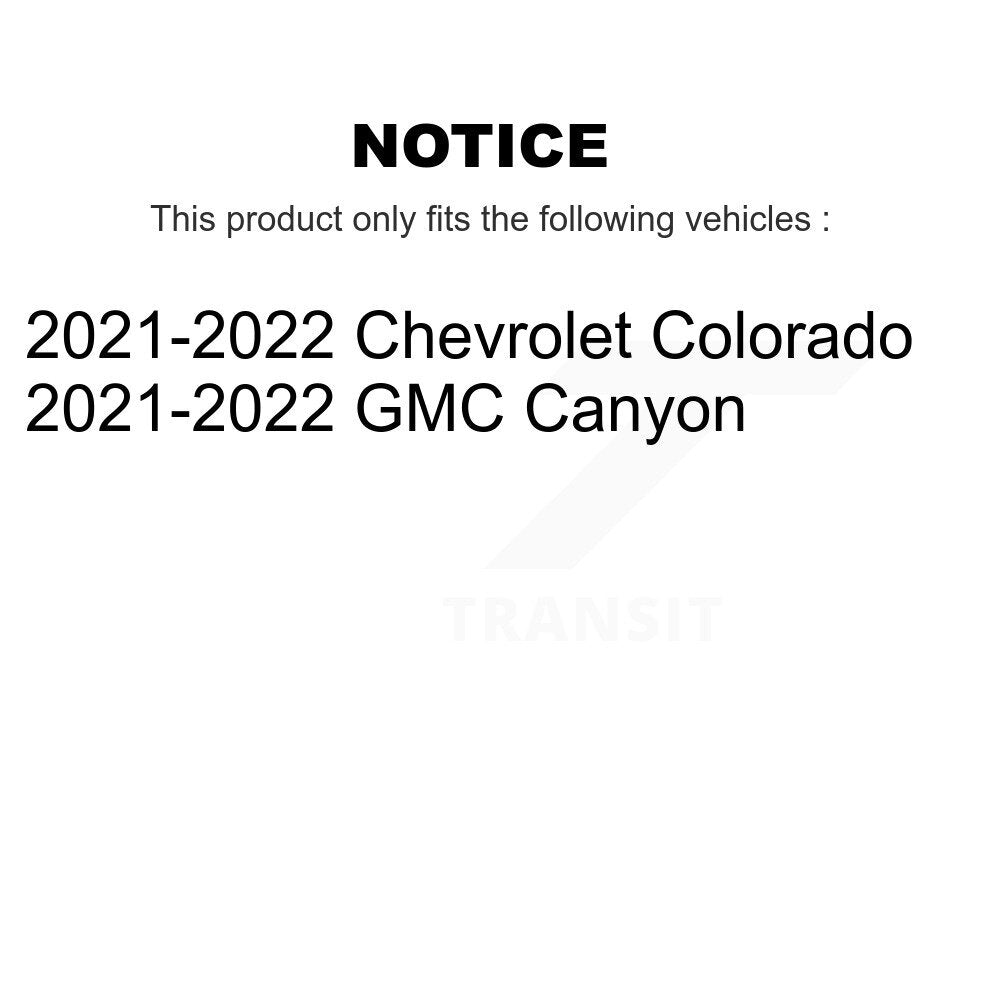 [Arrière] Disque et plaquette de frein pour 2021-2022 Chevrolet Colorado GMC Canyon K8T-104773
