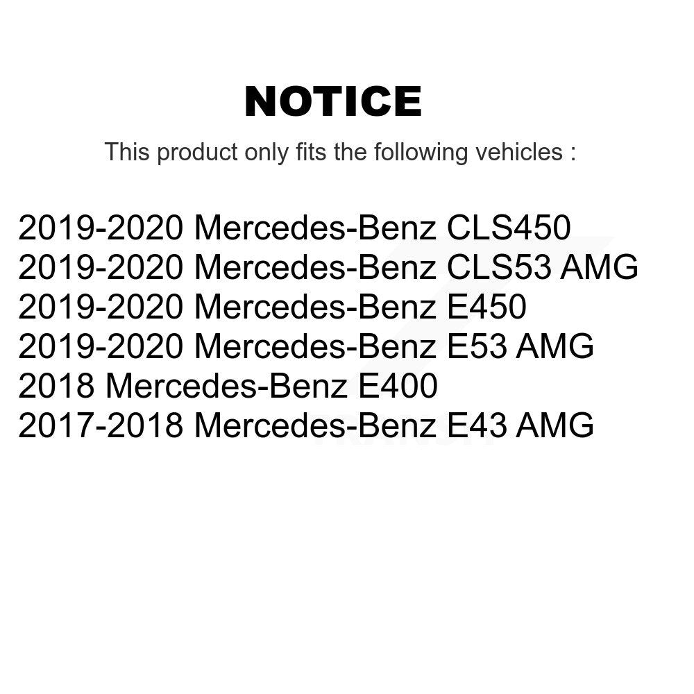 [Arrière] Disque et plaquette de frein pour Mercedes-Benz E400 E450 E53 AMG E43 CLS53 CLS450 K8T-104804