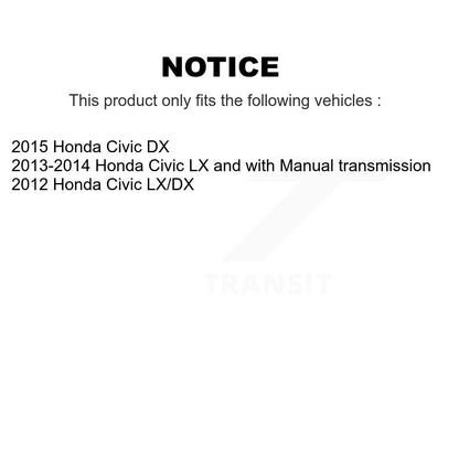 [Avant et Arrière] Disque et plaquette de frein pour Honda Civic K8T-104819