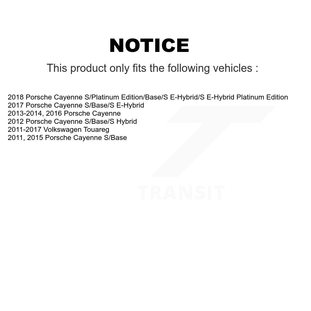 [Arrière] Disque et plaquette de frein pour Volkswagen Touareg Porsche Cayenne K8T-105377