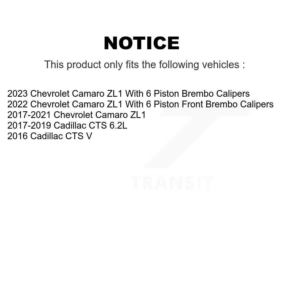 [Arrière] Disque et plaquette de frein pour Chevrolet Camaro Cadillac CTS K8T-105399