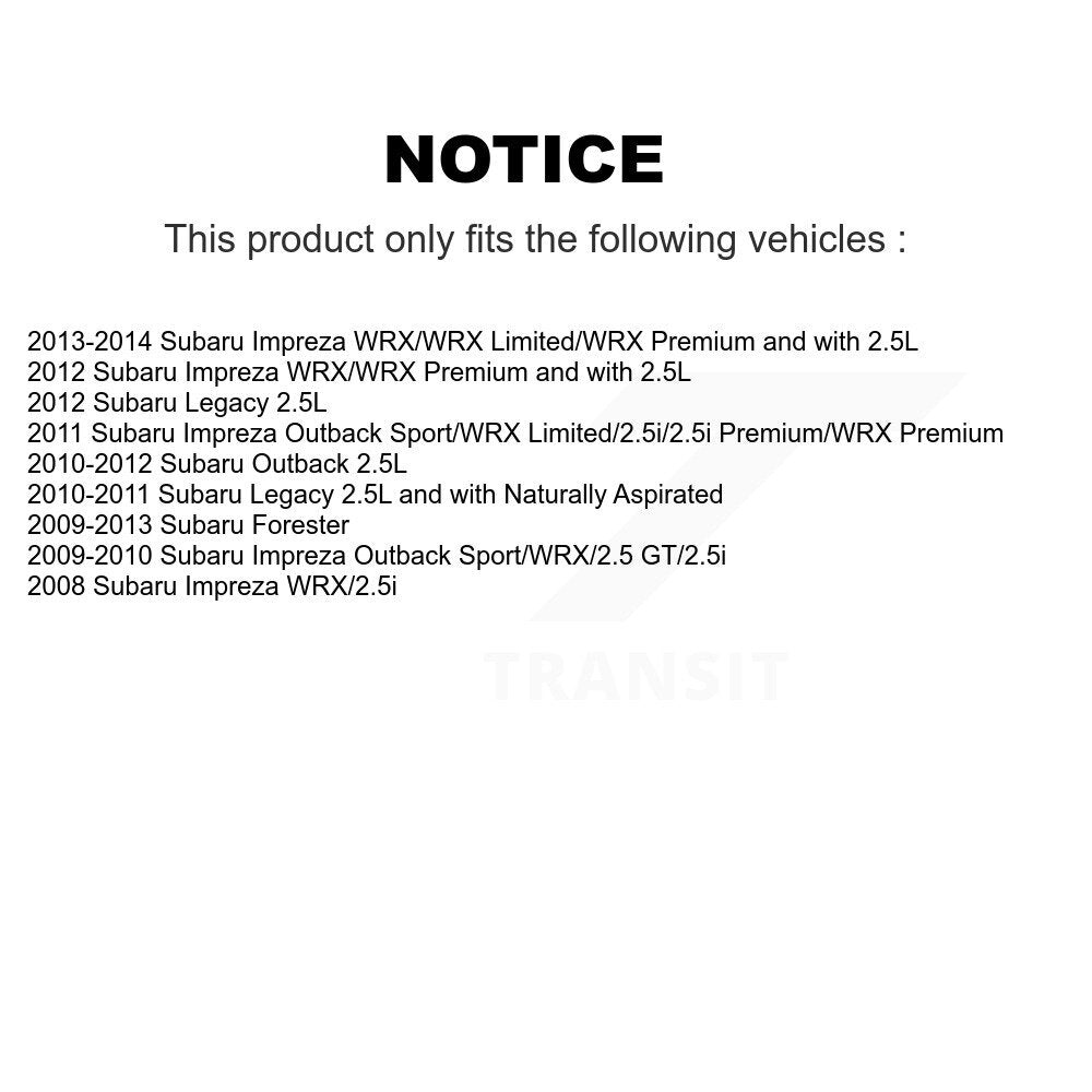[Arrière] Disque et plaquette de frein pour Subaru Impreza Forester Outback K8T-105439