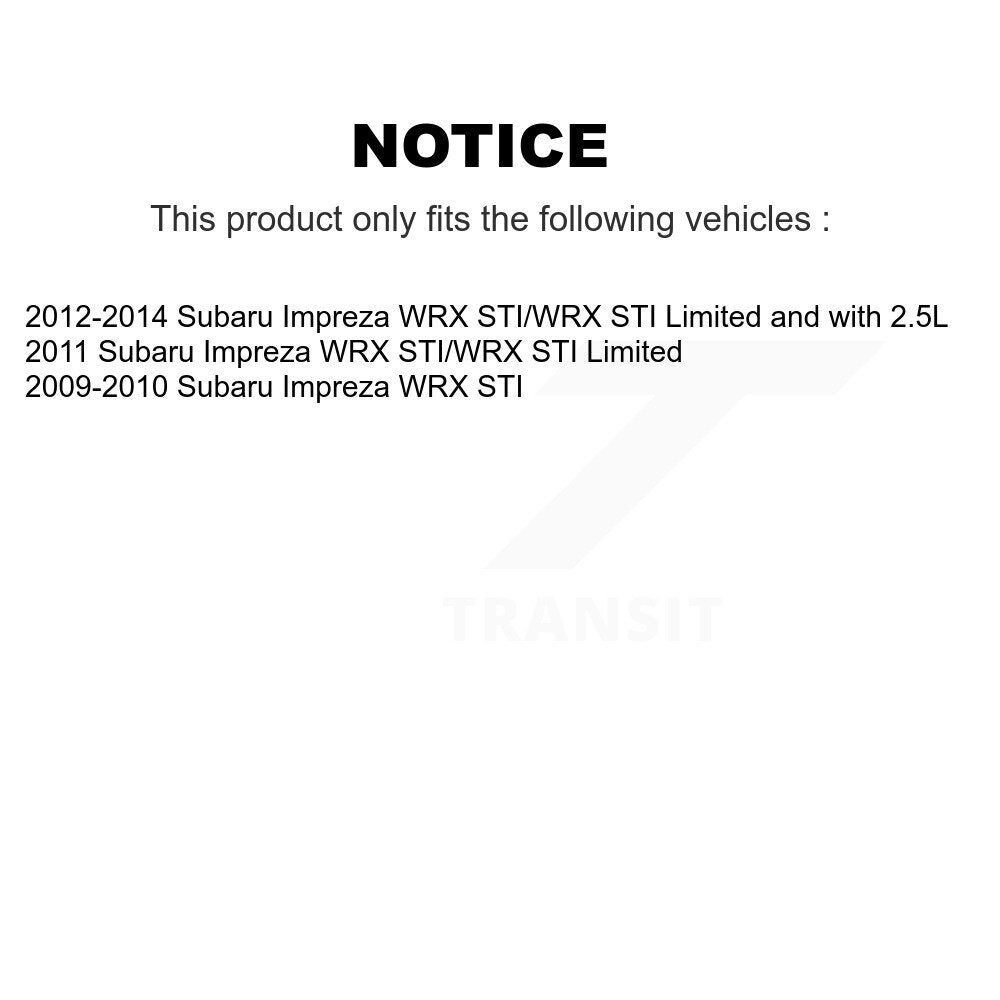 [Arrière] Disque et plaquette de frein pour Subaru Impreza K8T-105440