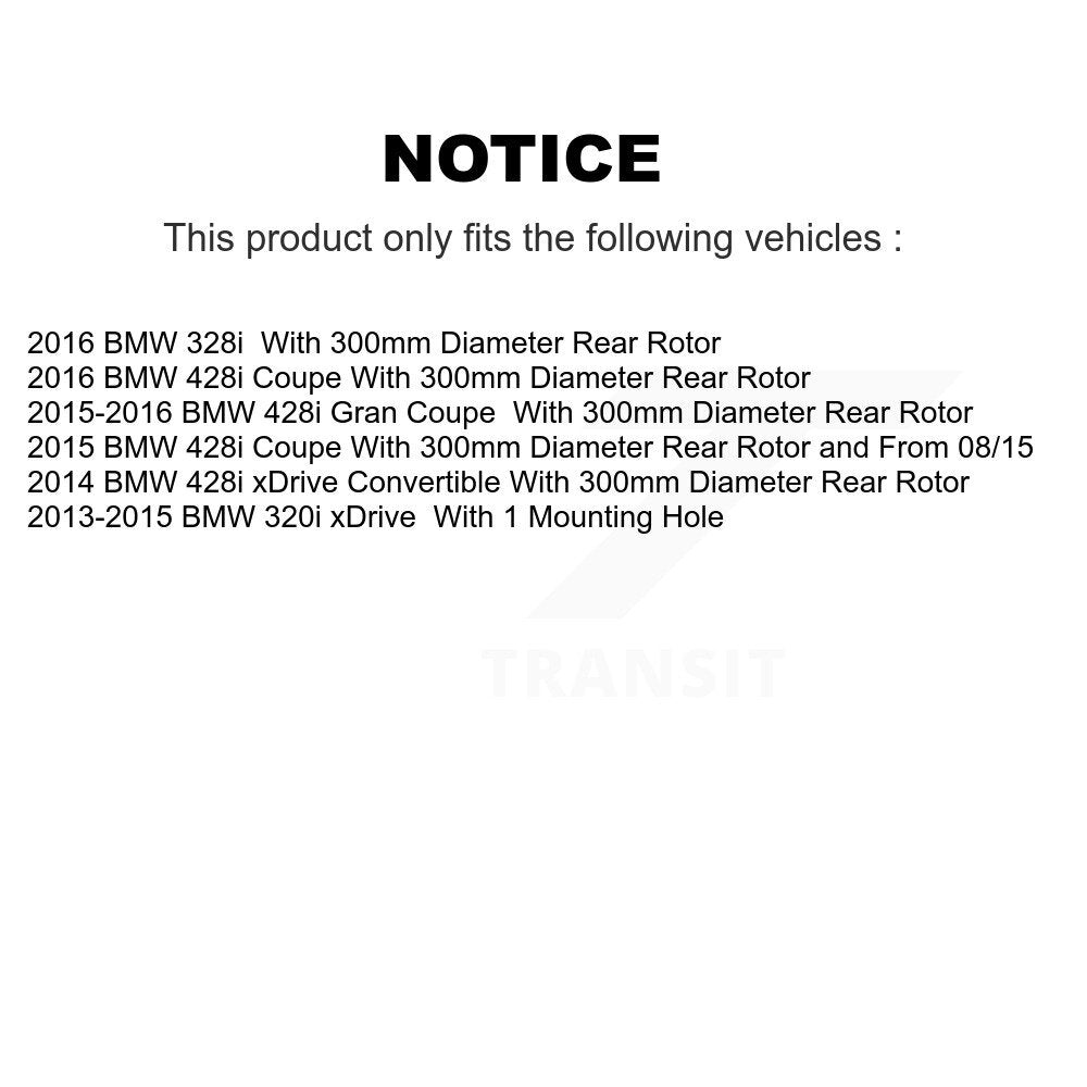 [Arrière] Disque et plaquette de frein pour BMW 320i xDrive 428i Gran Coupe 328i K8T-105475