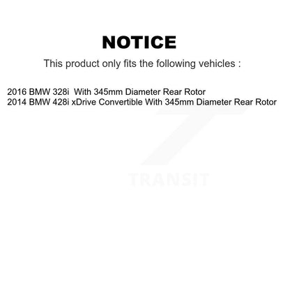 [Arrière] Disque et plaquette de frein pour BMW 428i xDrive 328i K8T-105476