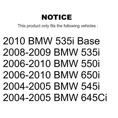 [Arrière] Disque et plaquette de frein pour BMW 650i 645Ci 550i 545i 535i K8T-105490