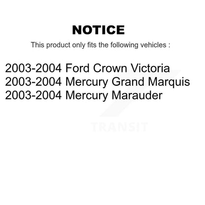 [Arrière] Disque et plaquette de frein pour Mercury Grand Marquis Ford Crown K8T-105500