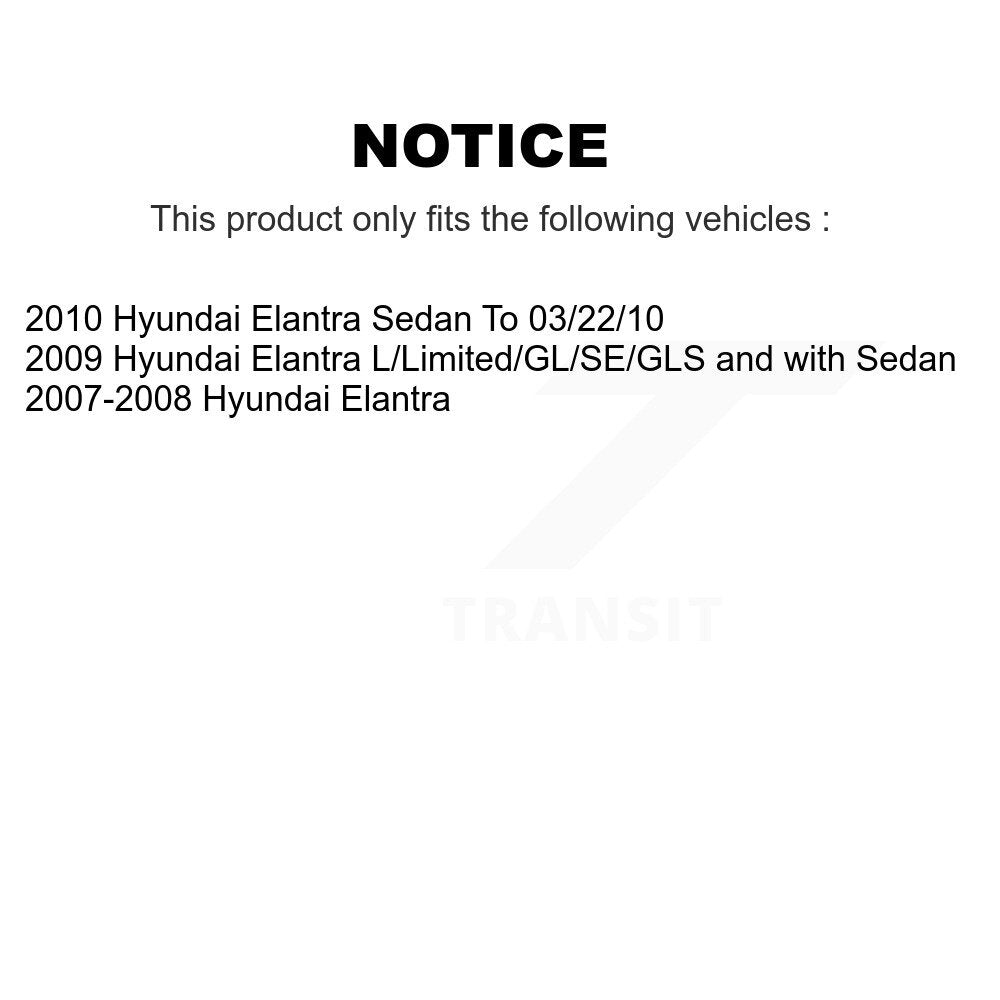 [Arrière] Disque et plaquette de frein pour Hyundai Elantra K8T-105517